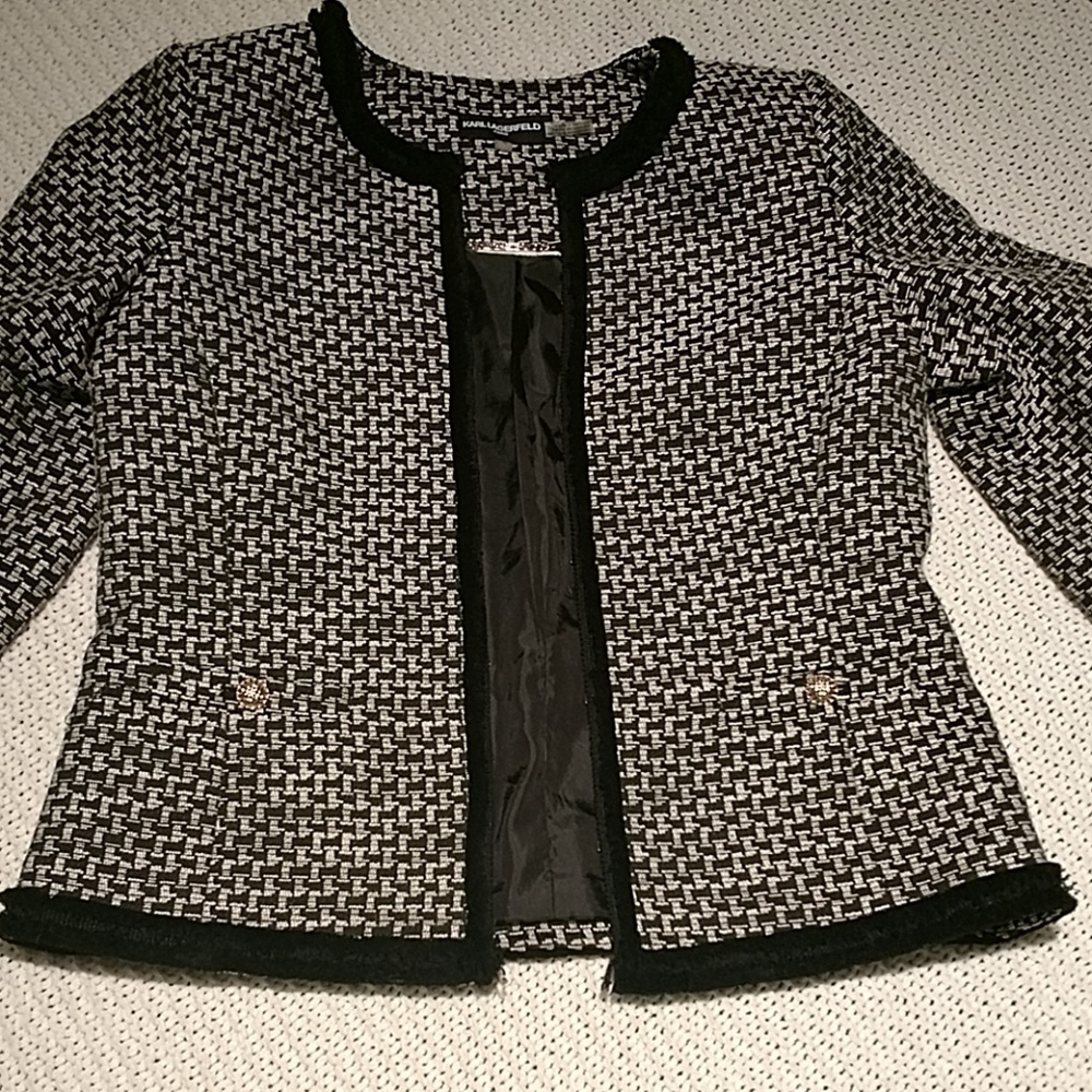 Karl Lagerfeld Tweed Blazer